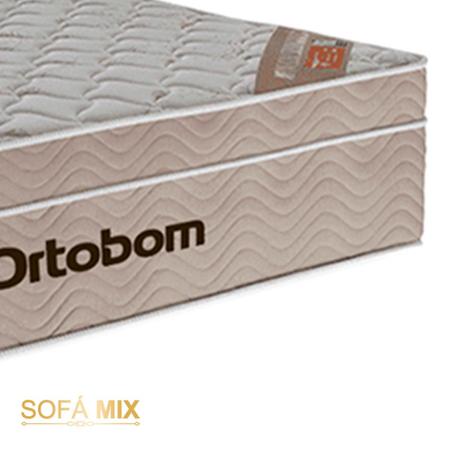 Imagem de Cama Box Airtech Casal Blin. Cinza Suede Ortobom 63x138x188