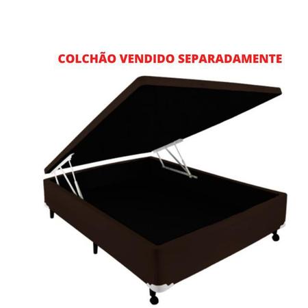 Imagem de Cama Box Baú Castor Casal Viúva 128x188x41 - Maior  Resistência - Durabilidade - Suporte de peso total 300kg