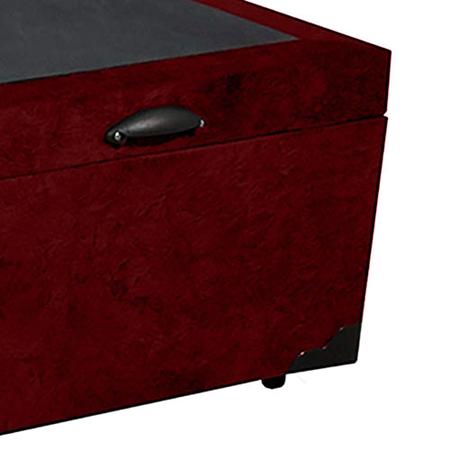 Imagem de Cama Box Baú Solteirão SP Móveis Suede Vinho - 45x128x188