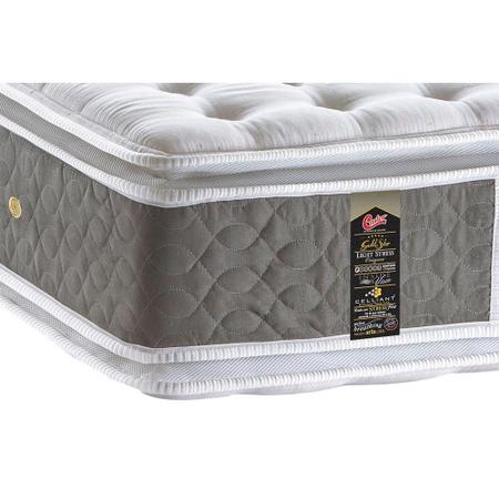 Imagem de Cama Box Baú Solteiro: Colchão Molas Ensacadas Castor Pocket Light Stress Oxygen New Double Face + Base CRC Suede Brown(88x188)