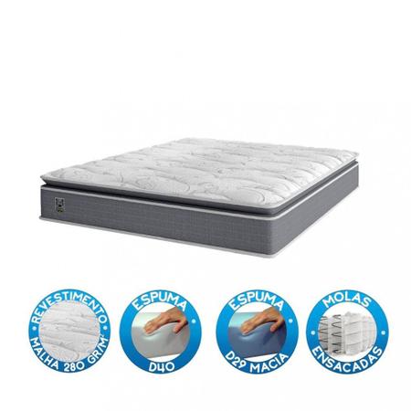 Imagem de Cama Box Casal 138cm Pillow Top Allure Umaflex