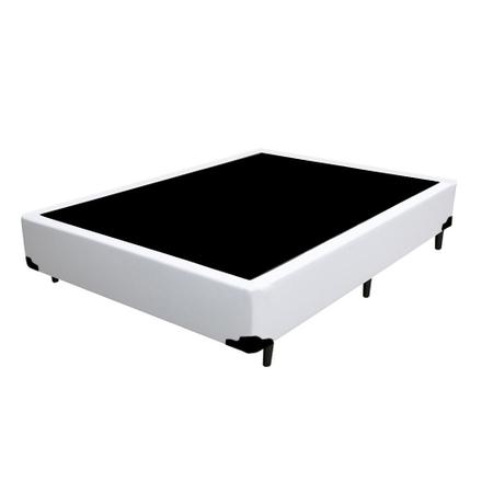 Imagem de Cama Box Casal Colchão Espuma D33 Bambo Branco Ducci + Box Sintético Branco (54x138x188)