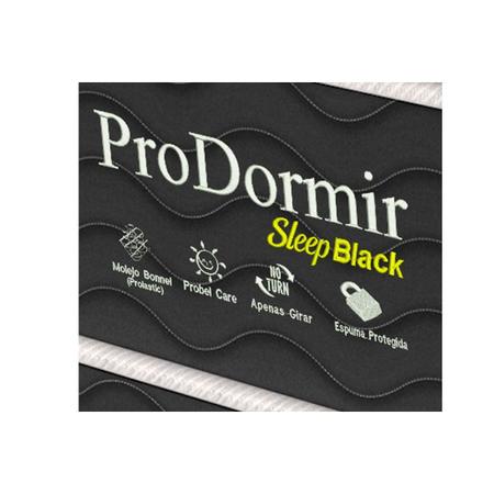 Imagem de Cama Box Casal: Colchão Molas Probel Prolastic ProDormir Sleep + Base CRC Suede Black(138x188)