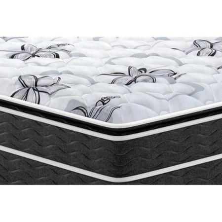 Imagem de Cama Box Casal: Colchão Ortopédico Probel Guarda Costas Extra Firme + Base CRC Suede Black(138x188)