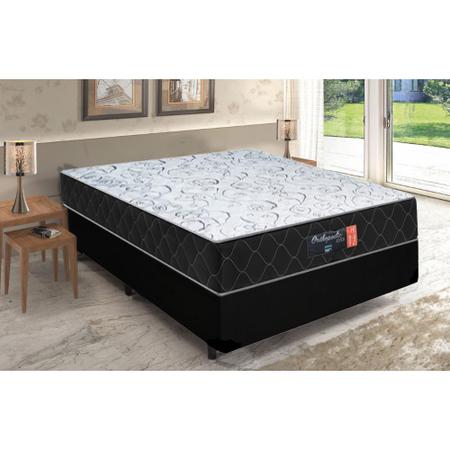 Imagem de Cama Box Casal + Colchão Semi Ortopédico Extra Firme Espuma D33 Prime Colchões 138x188x72 Preto