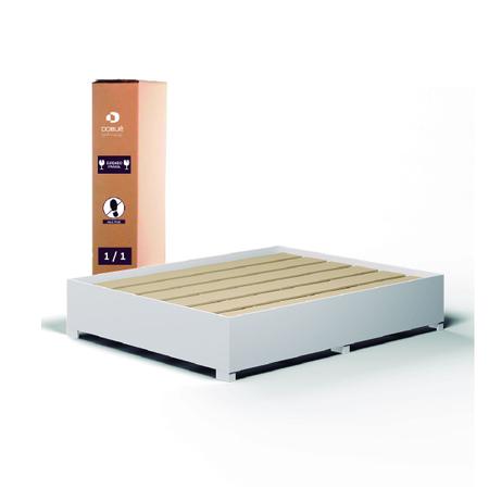 Imagem de Cama Box Casal Desmontável Com Colchão Molas Caribe 138x188x51cm Bege/Branco Gazin - Suporta até 100kg por Pessoa