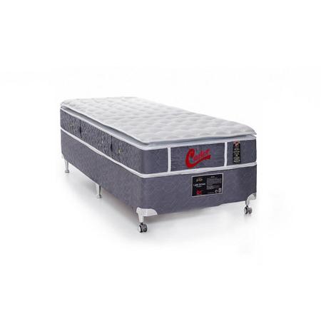 Imagem de Cama Box + Colchão Castor Solteiro Super Luxo Light Stress One Face Pocket  120x203x54cm