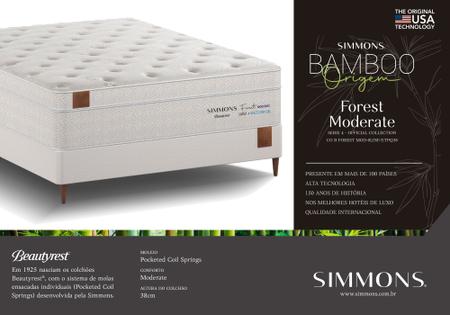 Imagem de Cama Box com Colchão King Simmons Bamboo Forest Moderate 193x203