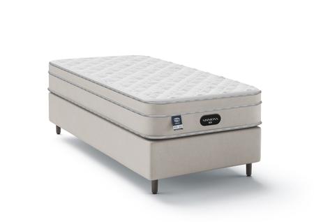 Imagem de Cama Box com Colchão Solteirão Simmons Titanium 96x203