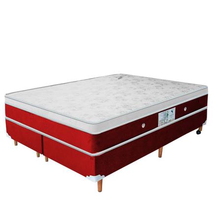 Colchão Magnético Queen Infra Vermelho Anti Germe + Cama Box