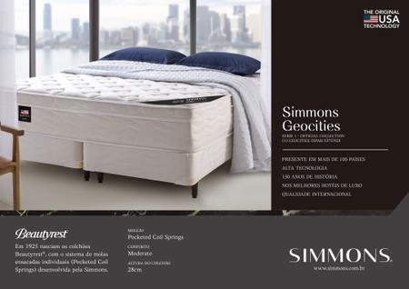 Imagem de Cama Box King BR Simmons Hotelaria Geocities 28cm 178x198