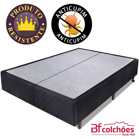 Cama Box King - Colchão Royal Black - King - 193x203x75cm - Mola Ensacada -  PillowTop - Visco - Relaflex