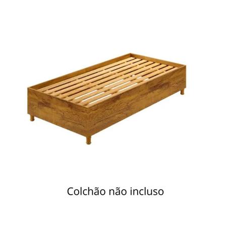 Imagem de Cama Box Mônaco Solteiro TCIL Imbuia Rustic