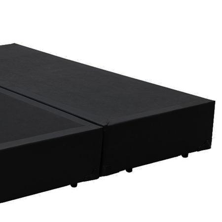 Imagem de Cama Box Queen Bipartido AColchoes Sintético Preto 40x158x198