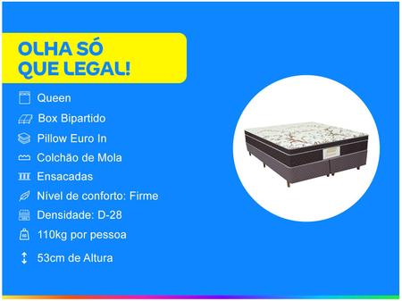 Imagem de Cama Box Queen (Box + Colchão) Gazin