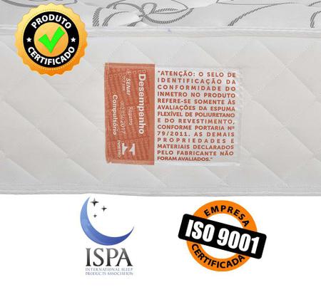 Imagem de Cama Box Queen (Box + Colchão) Ortopédico Extra Firme Certificado 158x198x58cm BF Colchões