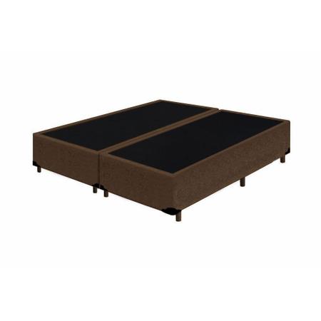 Imagem de Cama Box Queen Colchão Mola Ensacada NK Camas + Box Suede 66x158x198 Marrom