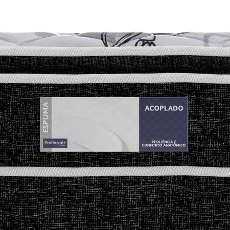 Imagem de Cama Box Solteiro 50x88x188cm Acoplado Advanced Pillow Top Preto/Branco