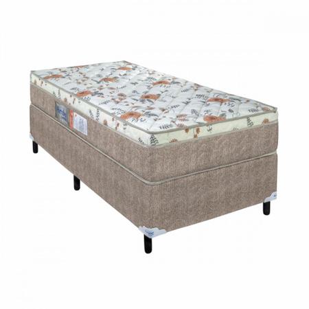 Imagem de Cama Box Solteiro (Box + Colchão) de Espuma D45 Ortopédico 88x188x53cm 