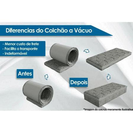 Imagem de Cama Box Solteiro: Colchão Espuma D33 Herval  Mega Firm Vácuo + Base CRC Suede Gray(88x188)