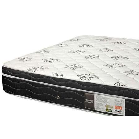 Imagem de Cama Box Solteiro: Colchão Molas Bonnel Ortobom Nanolastic Physical Spring + Base CRC Suede Black(88x188)