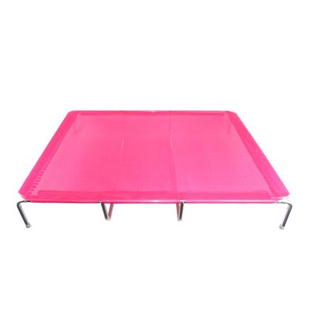 Imagem de Cama Cachorro Grande Suspensa Caminha Pet Lavável Resistente Tamanho XL Rosa Mec G