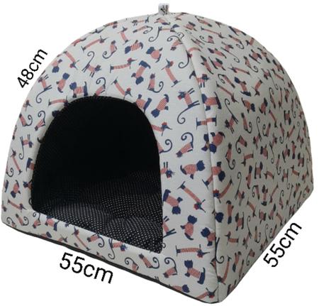 Cama Pet 2x1 Casinha Cabana Toca Cães Gato Almofada Xadrez - LumaBaby -  Outros Pet Shop - Magazine Luiza