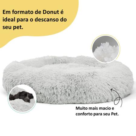 Imagem de Cama Calmante Best Friends Formato Donut Para Cães X-Grande - Gelo