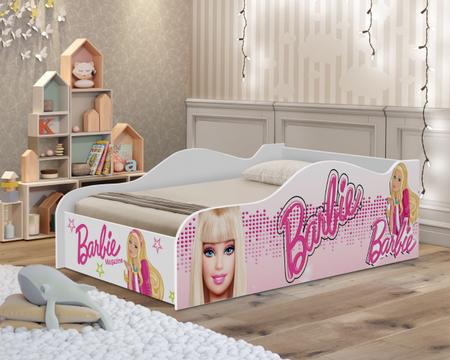 Imagem de Cama Carro Infantil tamanho juvenil Barbie com colchão