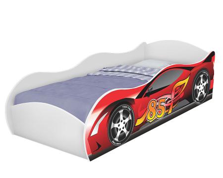 Mini Cama Infantil Carro de Corrida Vermelho