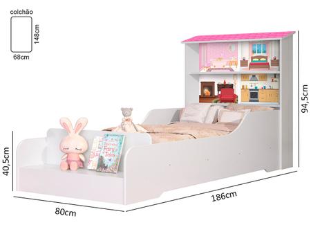 Imagem de Cama Casa Infantil Princesa com Colchão