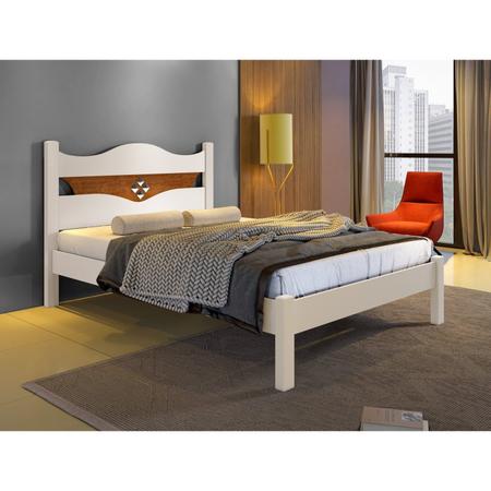 Cama Casal Com Estrado Em MDF Mocaccino Carmolar - Cama de Casal - Magazine  Luiza