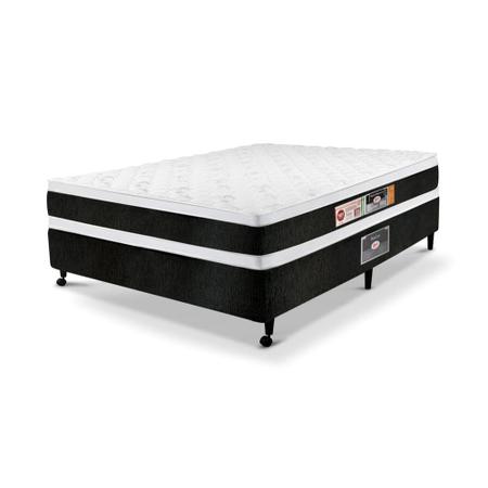 Imagem de Cama Castor Casal Black e White Air Double Face D45 138x188x54 + Box Castor