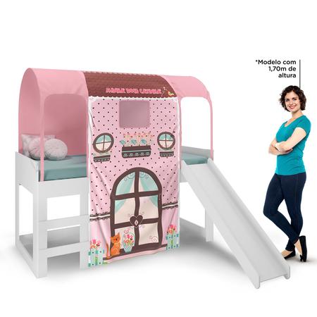 Cama Barbie Play com Escorregador Rosa Pura Magia - Compre Agora