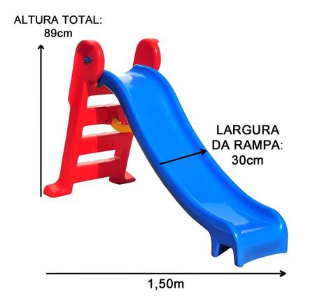 Imagem de Cama Elástica Pula Pula  1,40m + Piscina De Bolinhas Quadrada 1,00m + Escorregador Médio + Gangorra 1 Lugar