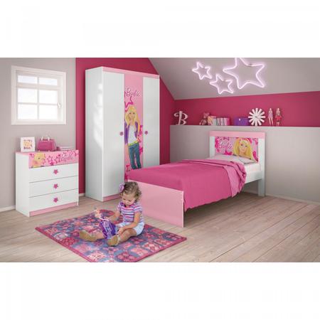 Cama Barbie Happy Branca e Rosa Pura Magia - Compre Agora