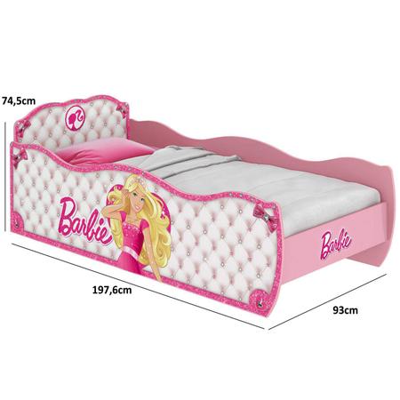 Mini Cama Infantil Barbie Dreamtopia 7A Rosa Pura Magia