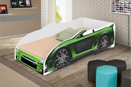 Imagem de Cama Infantil Carro Sport - Verde