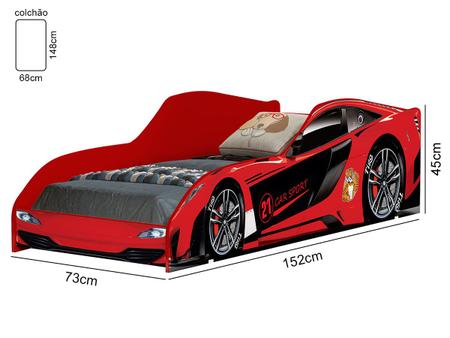 Imagem de Cama Infantil Carro Vermelho