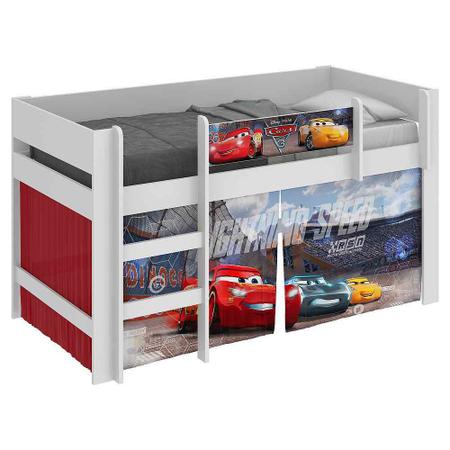 Imagem de Cama Infantil Carros Disney Play com Escada