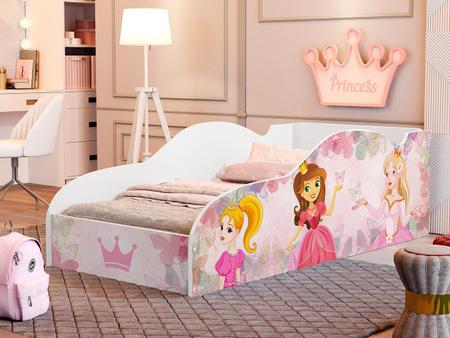 Imagem de Cama Infantil com Colchão Princesa Rosa