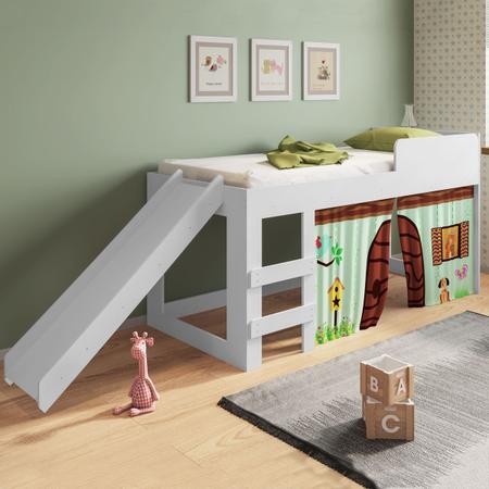 Imagem de Cama Infantil com Escorregador Cm090 Branco - Art In Móveis