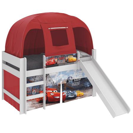 Cama Infantil Carro 100%MDF Racing Car P13 Vermelho - Mpozenato