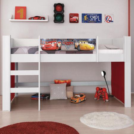 Cama Infantil com Aerofólio 100%MDF Relâmpago McQueen Star P13