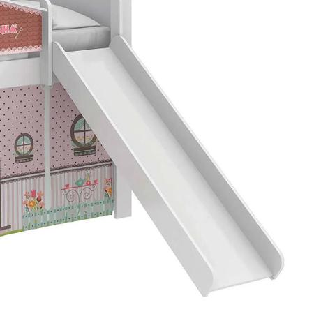 Imagem de Cama Infantil com Escorregador Minha Doce Casinha Play Pura Magia