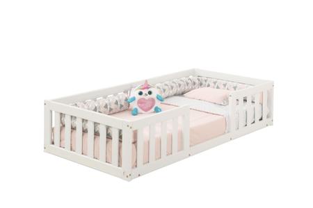 Imagem de Cama Infantil Com Grade Bia Branco + Colchão