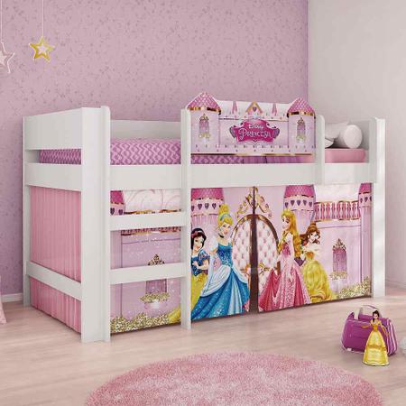 Imagem de Cama Infantil Princesas Disney Play com Escada