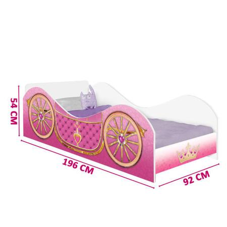 Cama Carruagem Barbie Star Rosa