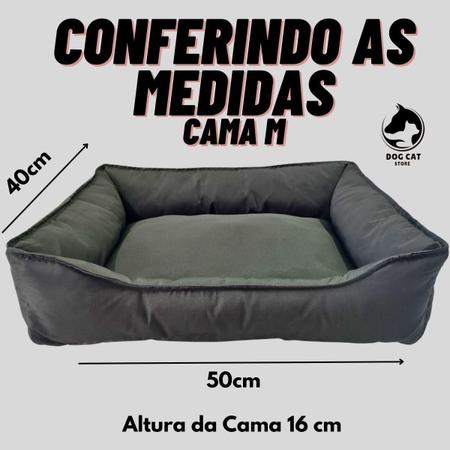 Imagem de Cama Para Pet Retangular M Tactel Com Zíper