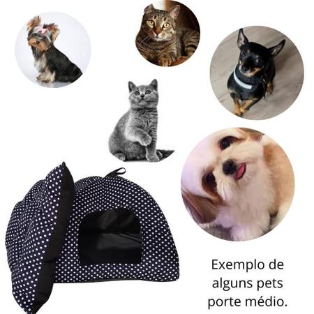 Cama Pet 2X1 Casinha Cabana Toca Cães Gato Almofada Xadrez em Promoção na  Americanas